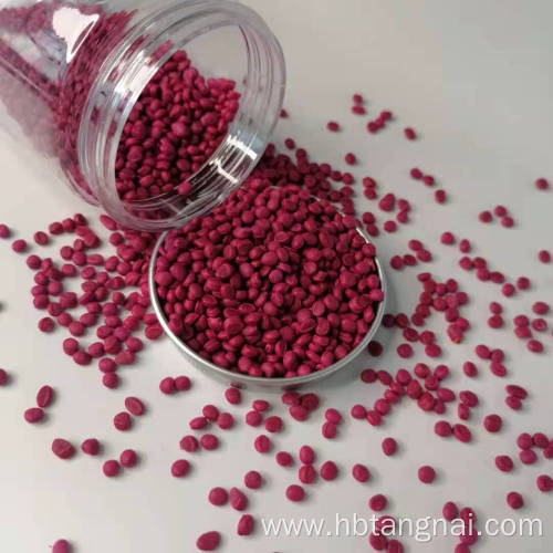 PE plastic granular color masterbatch pink masterbatch